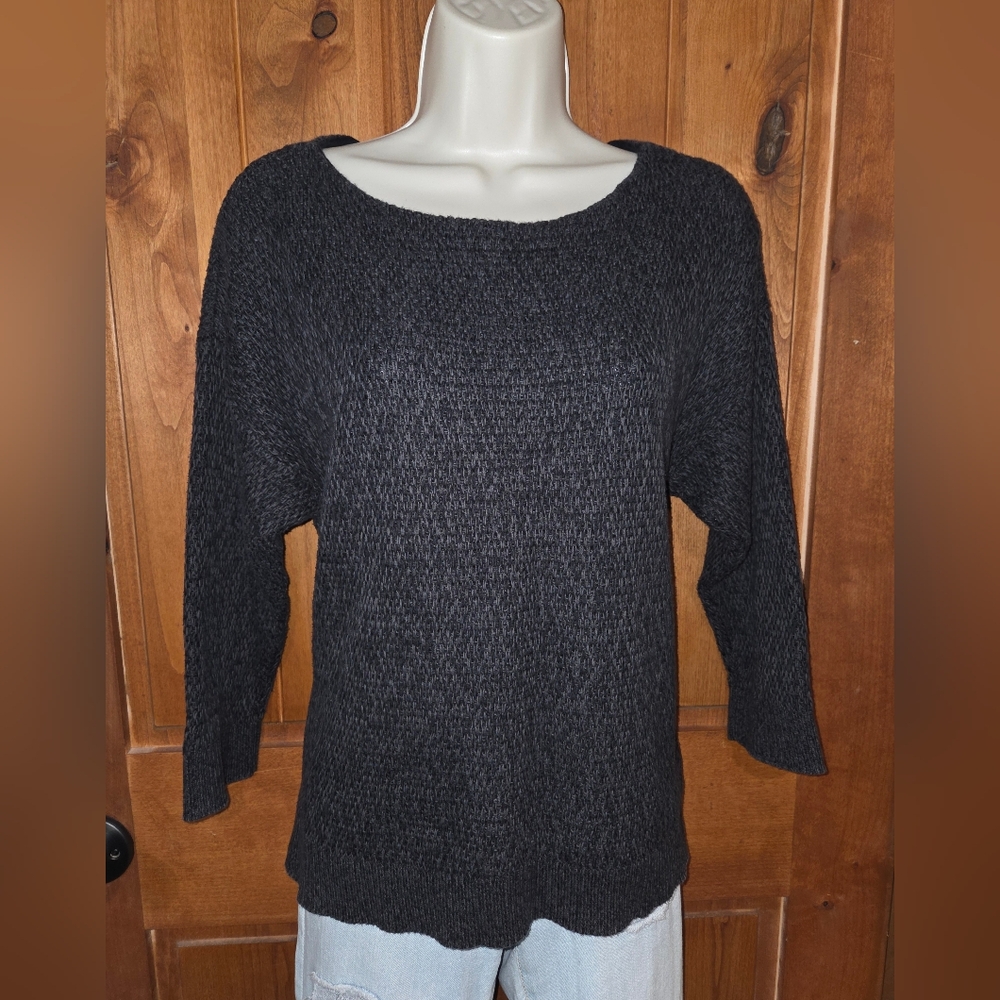 Ralph Lauren Charcoal Scoop Neck Sweater‎